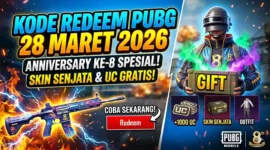 Kode Redeem PUBG Mobile Maret 2026 Terbaru. Ilustrasi AI
