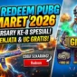 Kode Redeem PUBG Mobile Maret 2026 Terbaru. Ilustrasi AI