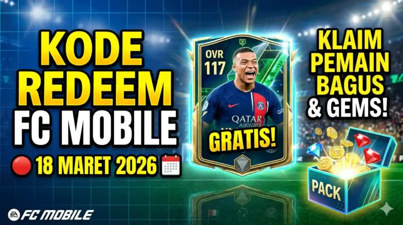 Kode Redeem FC Mobile 18 Maret 2026. Ilustrasi AI