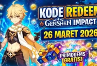 Kode Redeem Genshin Impact Maret 2026. Ilustrasi AI