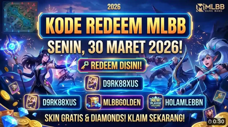 Kode Redeem ML 30 Maret 2026 Terbaru. Ilustrasi AI
