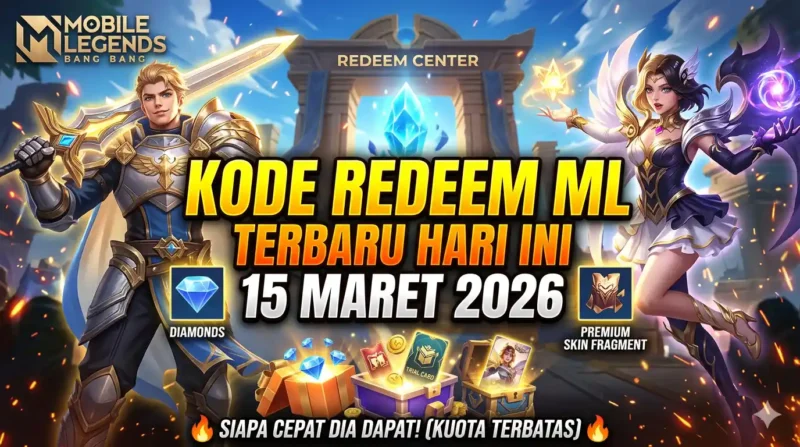 Kode Redeem Mobile Legends 15 Maret 2026. Ilustrasi AI