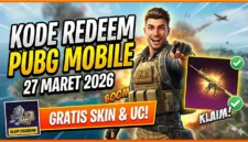 Kode Redeem PUBG Mobile 27 Maret 2026: Skin & UC Gratis. Ilustrasi AI