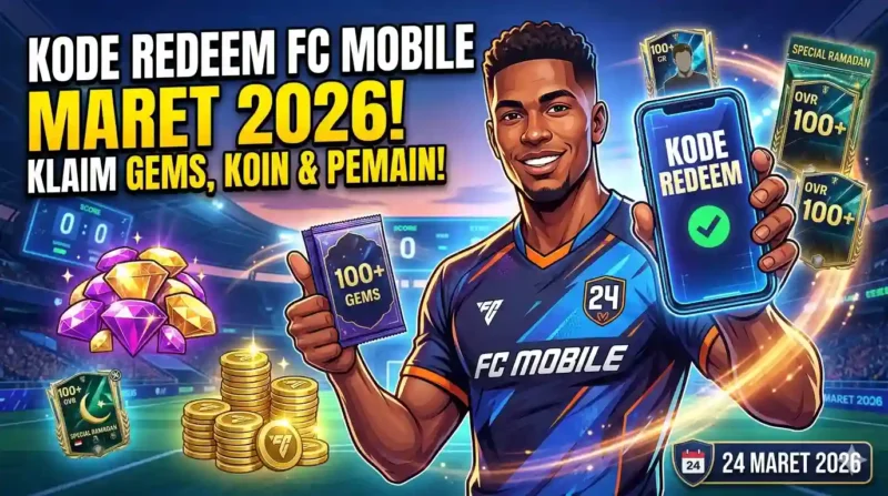 Kode Redeem FC Mobile Aktif 24 Maret 2026. Ilustrasi AI