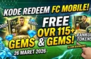 Kode Redeem FC Mobile Terbaru 26 Maret 2026. Ilustrasi AI