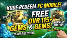 Kode Redeem FC Mobile Terbaru 26 Maret 2026. Ilustrasi AI