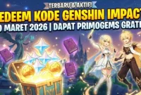 Kode Redeem Genshin Impact 30 Maret 2026. Ilustrasi AI
