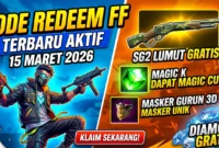 Kode Redeem FF 15 Maret 2026: Klaim Skin AK47, M1887 dan AWM Gratis. Ilustrasi AI