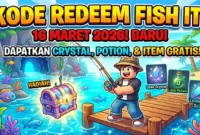 Kode Redeem Fish It Roblox Terbaru 16 Maret 2026. Ilustrasi AI