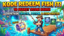 Kode Redeem Fish It Roblox Terbaru 16 Maret 2026. Ilustrasi AI