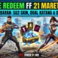 Ini Kode Redeem FF Spesial Lebaran 21 Maret 2026 Masih Aktif. Ilustrasi AI