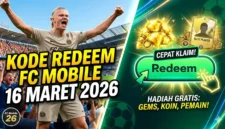 Kode Redeem FC Mobile 16 Maret 2026 Terbaru. Ilustrasi AI