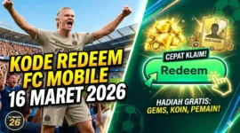 Kode Redeem FC Mobile 16 Maret 2026 Terbaru. Ilustrasi AI