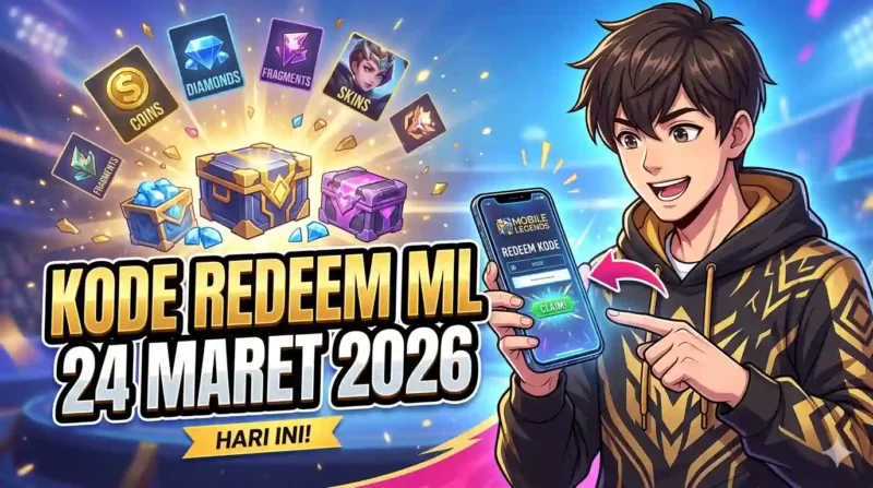 Kode Redeem Mobile Legends 24 Maret 2026. Ilustrasi AI