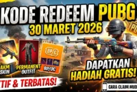 Kode Redeem PUBG Mobile 30 Maret 2026. Ilustrasi AI