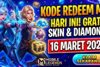 Kode Redeem ML 16 Maret 2026 Terbaru, Klaim Skin dan Diamond Gratis. Ilustrasi AI