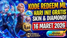 Kode Redeem ML 16 Maret 2026 Terbaru, Klaim Skin dan Diamond Gratis. Ilustrasi AI