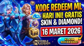 Kode Redeem ML 16 Maret 2026 Terbaru, Klaim Skin dan Diamond Gratis. Ilustrasi AI