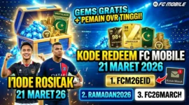 Kode Redeem FC Mobile 21 Maret 2026: Hadiah Lebaran Gratis, Buruan Klaim. Ilustrasi AI