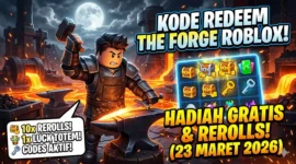 Kode Redeem The Forge Roblox 23 Maret 2026 Terbaru. ilustrasi AI