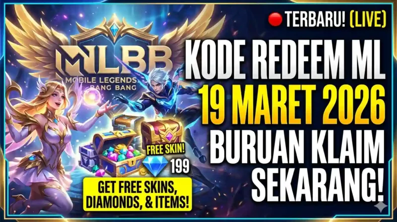 Kode Redeem ML 19 Maret 2026 Terbaru. Ilustrasi AI