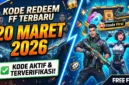 Kode Redeem FF 20 Maret 2026. Ilustrasi AI