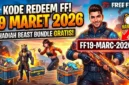 Kode Redeem Free Fire 19 Maret 2026. Ilustrasi AI