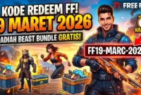 Kode Redeem Free Fire 19 Maret 2026. Ilustrasi AI
