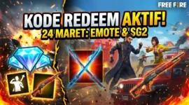 Kode Redeem FF Terbaru 24 Maret 2026. Ilustrasi AI