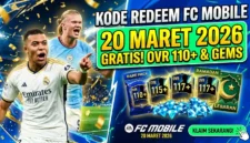 Kode Redeem FC Mobile Terbaru 20 Maret 2026. Ilustrasi AI