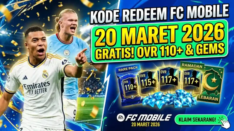 Kode Redeem FC Mobile Terbaru 20 Maret 2026. Ilustrasi AI