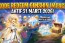 Kode Redeem Genshin Impact 21 Maret 2026, Klaim Primogem Gratis Spesial Lebaran. Ilustrasi AI