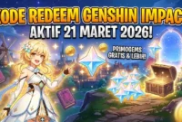 Kode Redeem Genshin Impact 21 Maret 2026, Klaim Primogem Gratis Spesial Lebaran. Ilustrasi AI