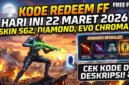 Kode Redeem FF 22 Maret 2026 Terbaru Edisi Lebaran. Ilustrasi AI
