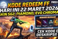 Kode Redeem FF 22 Maret 2026 Terbaru Edisi Lebaran. Ilustrasi AI