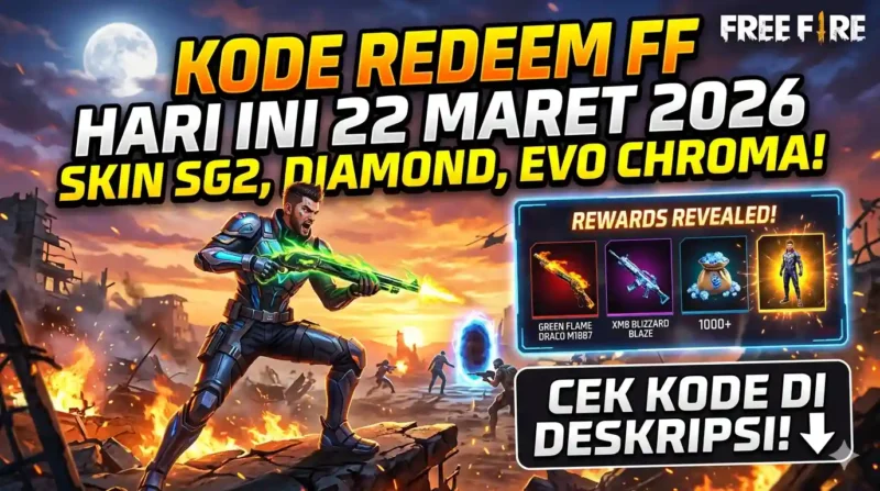 Kode Redeem FF 22 Maret 2026 Terbaru Edisi Lebaran. Ilustrasi AI