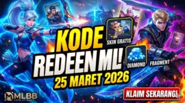 Kode Redeem Mobile Legends Terbaru 25 Maret 2026, Klaim Hadiah Gratis Hari Ini. Ilustyrasi AI