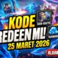 Kode Redeem Mobile Legends Terbaru 25 Maret 2026, Klaim Hadiah Gratis Hari Ini. Ilustyrasi AI