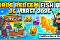 Kode Redeem Fish It Roblox Maret 2026, Klaim Hadiah Gratis Sekarang. Ilustrasi AI