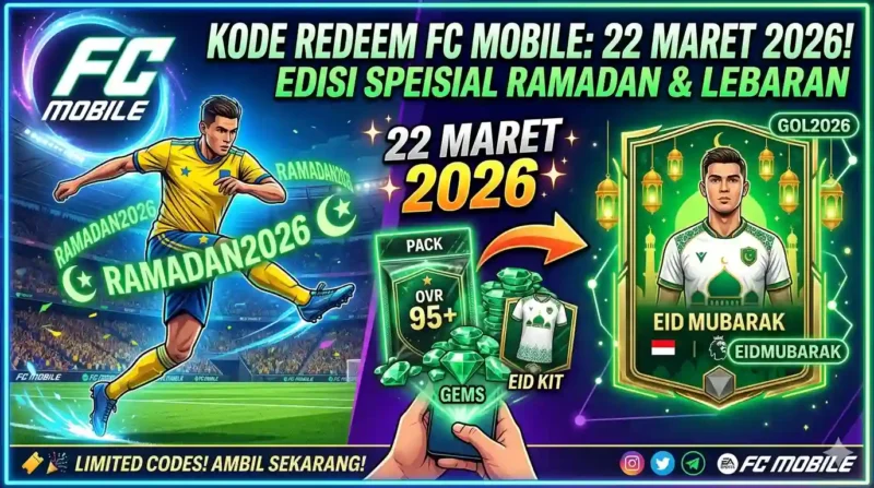 Kode Redeem FC Mobile 22 Maret 2026. Ilustrasi AI