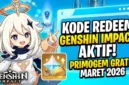 Kode Redeem Genshin Impact Terbaru 27 Maret 2026. Ilustrasi AI