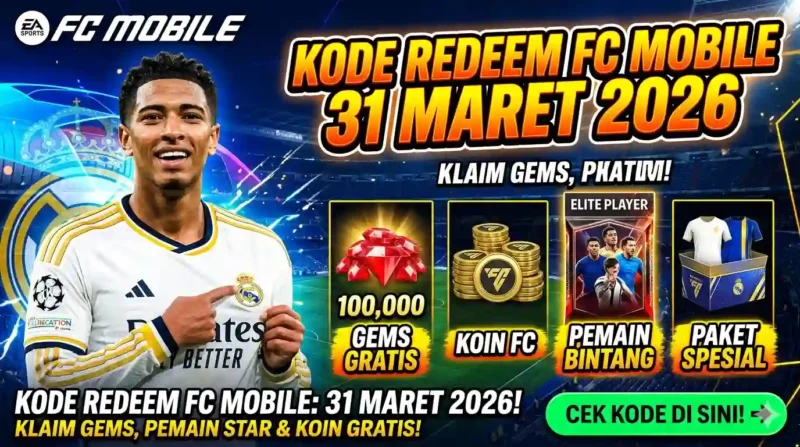 Kode Redeem FC Mobile 31 Maret 2026. Ilustrasi AI
