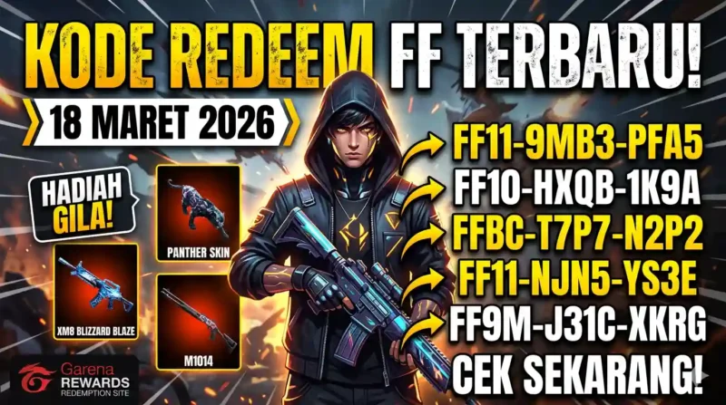 Kode Redeem FF 18 Maret 2026 Masih Aktif. Ilustrasi AI