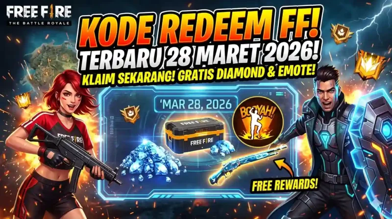 Kode Redeem FF Terbaru Hari Ini 28 Maret 2026. Ilustrasi AI