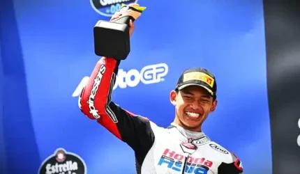 Veda Ega Pratama Cetak Sejarah, Podium Perdana Moto3 Brasil 2026