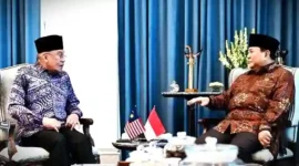 Momen Anwar Ibrahim bertemu dengan Prabowo di Istana Merdeka, Jakarta, 27 Maret 2026 (Instagram Anwar Ibrahim)