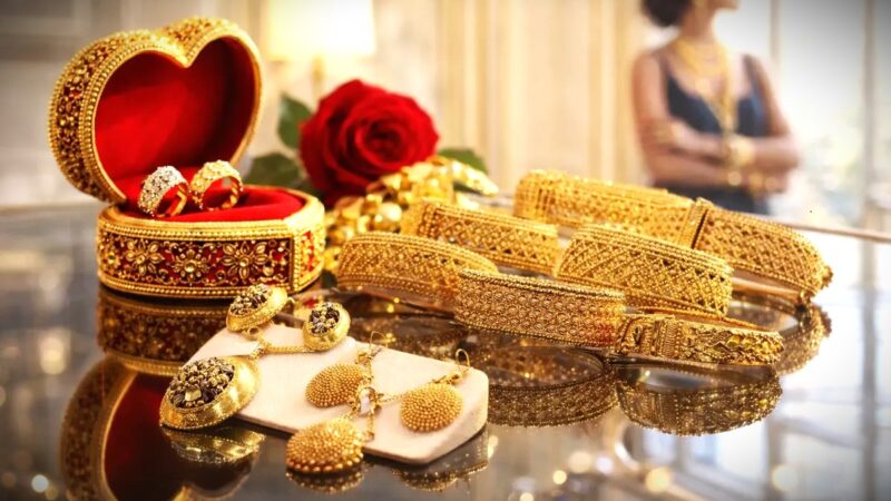 Harga Emas Perhiasan Anjlok Jelang Lebaran, Turun Hingga Rp110.000 per Gram. (Generate AI)