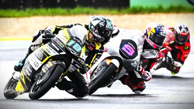 Veda Ega Pratama (9) lagi-lagi menunjukkan performa impresif di Moto3 Brasil 2026 (Foto: MotoGP)