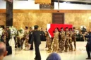 Tiga jenazah prajurit TNI yang gugur dalam misi United Nations Interim Force in Lebanon (UNIFIL) di Lebanon tiba di Bandara Soekarno-Hatta. (Liputan6.com)