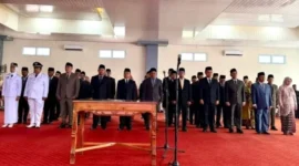 Puluhan Pejabat Baru di Kerinci Yang Dilantik Bupati Monadi.